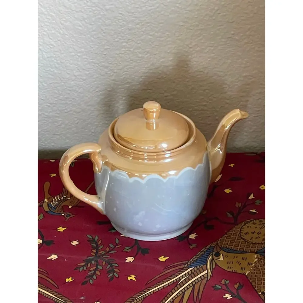 Vintage Rare Japanese Gold Teapot with Cherry Blossoms